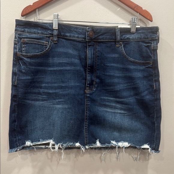 American Eagle Outfitters Blue Mini Pencil Skirt - Picture 1 of 8